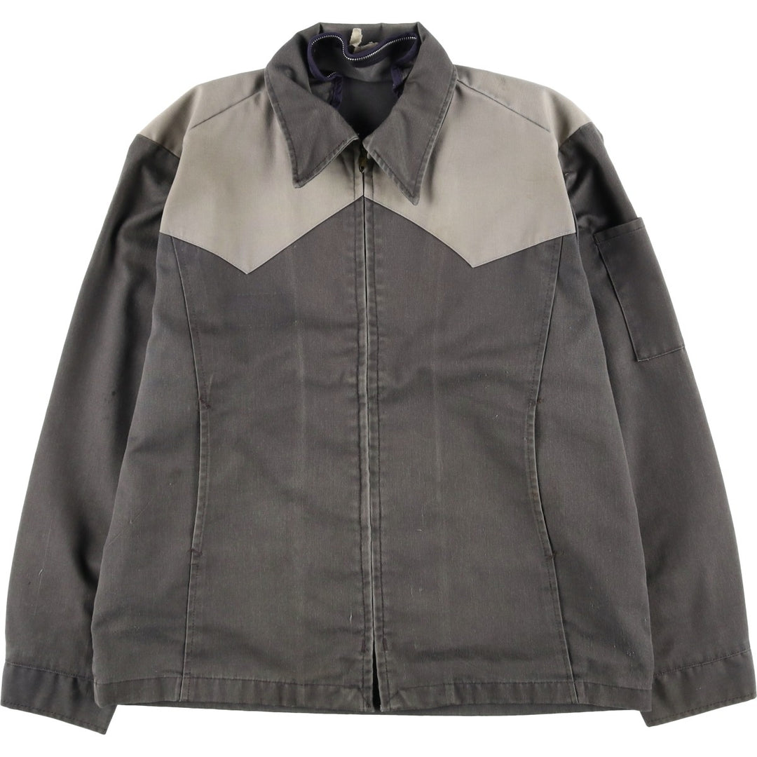 1970'S PROTEXALL SIXGUN Work Jacket, Made in USA, Men's Size L (Equivalent), Vintage unclear Khaki type Vintage Second Hand