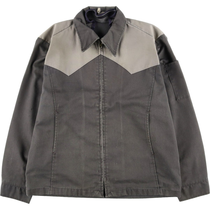 1970'S PROTEXALL SIXGUN Work Jacket, Made in USA, Men's Size L (Equivalent), Vintage unclear Khaki type Vintage Second Hand