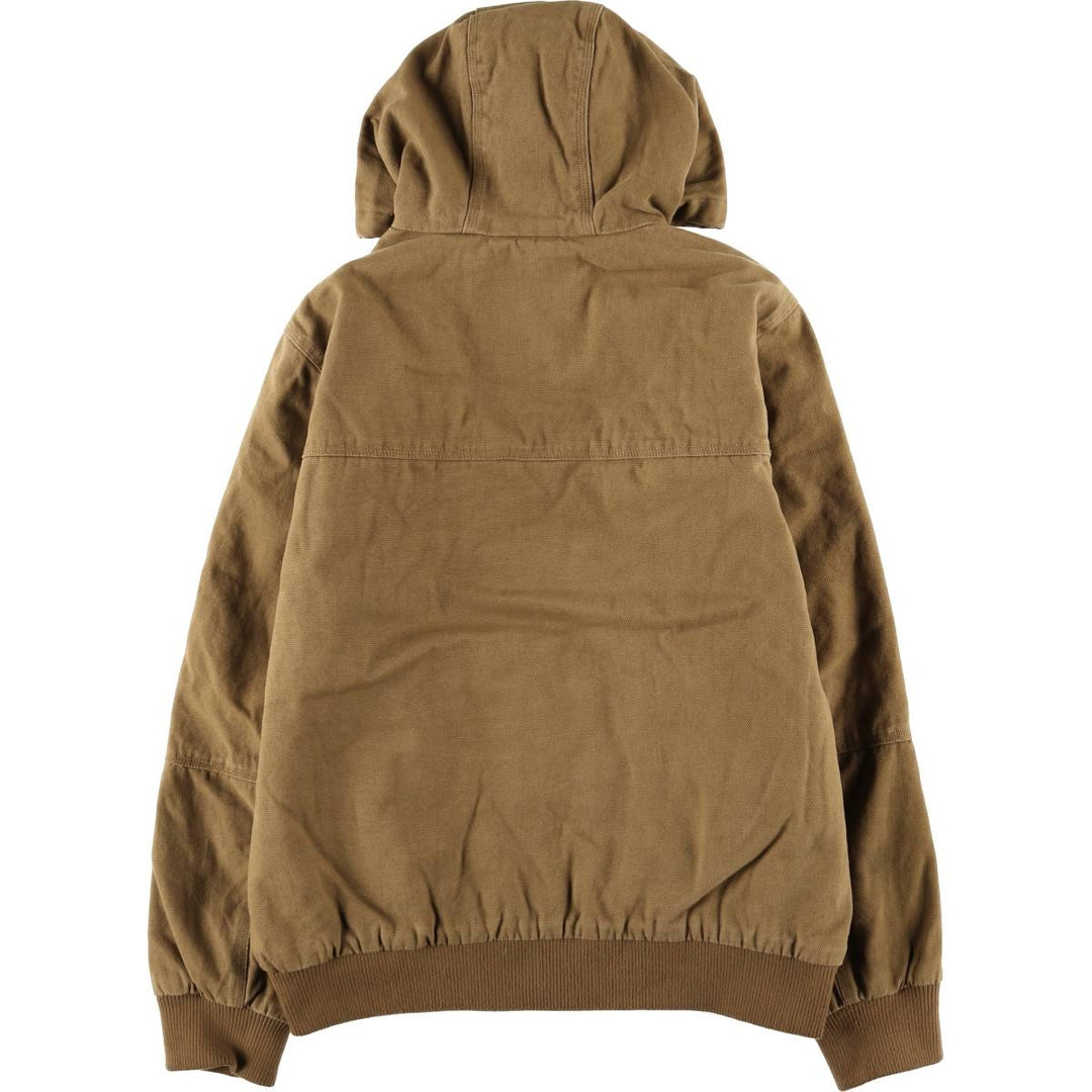 Levi's padded duck canvas full-zip hoodie, men's size L (approx.) cotton brown type Vintage Second Hand