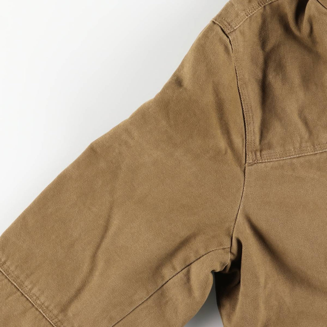 Levi's padded duck canvas full-zip hoodie, men's size L (approx.) cotton brown type Vintage Second Hand