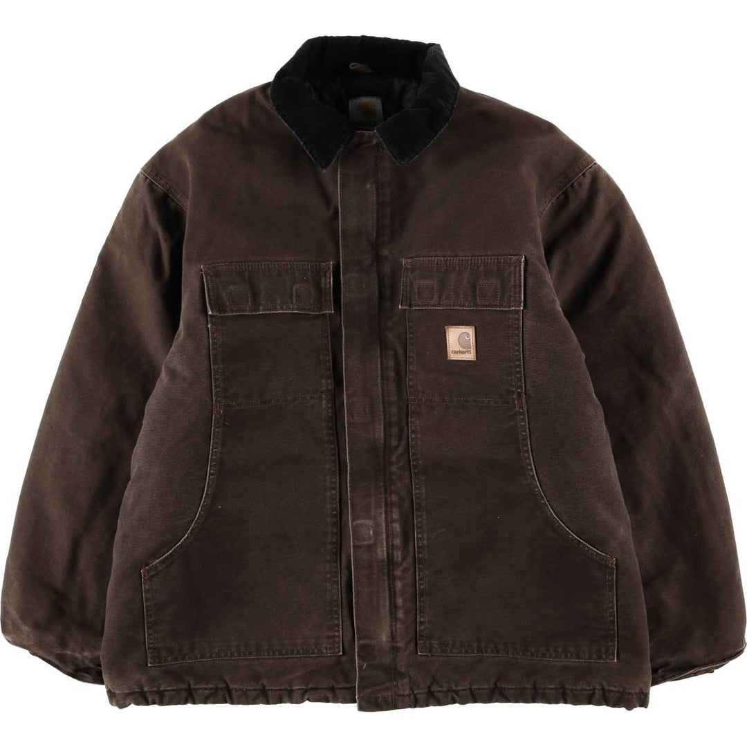 Carhartt Traditional Padded Duck Work Jacket, Men's Size XL cotton brown type Vintage Second Hand