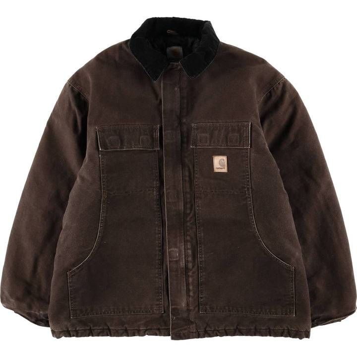 Carhartt Traditional Padded Duck Work Jacket, Men's Size XL cotton brown type Vintage Second Hand