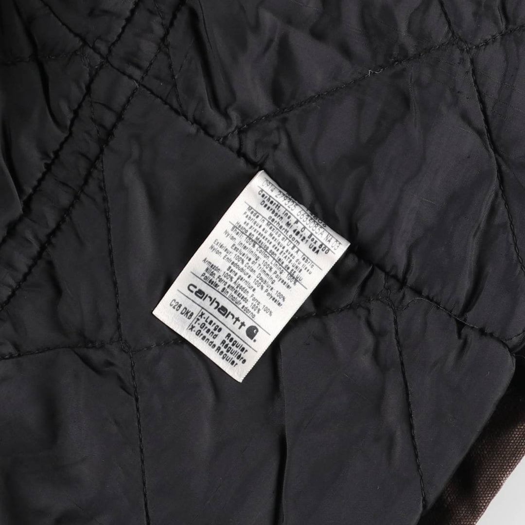 Carhartt Traditional Padded Duck Work Jacket, Men's Size XL cotton brown type Vintage Second Hand