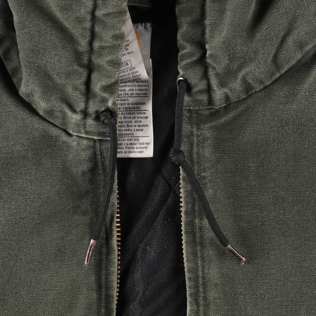 Carhartt Active Jacket, Padded Duck Full-Zip Hoodie, Men's XL cotton Khaki type Vintage Second Hand