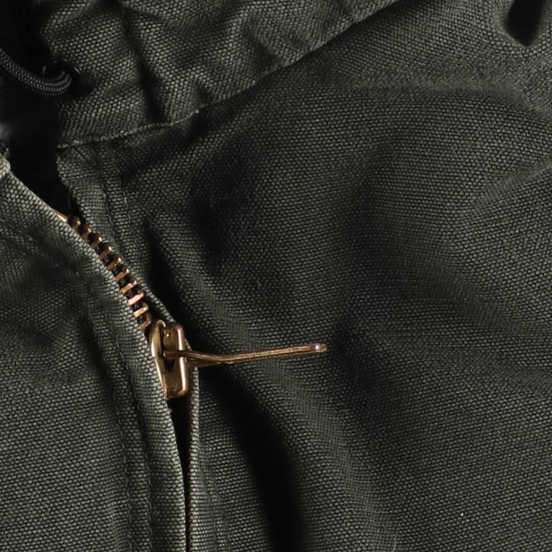 Carhartt Active Jacket, Padded Duck Full-Zip Hoodie, Men's XL cotton Khaki type Vintage Second Hand