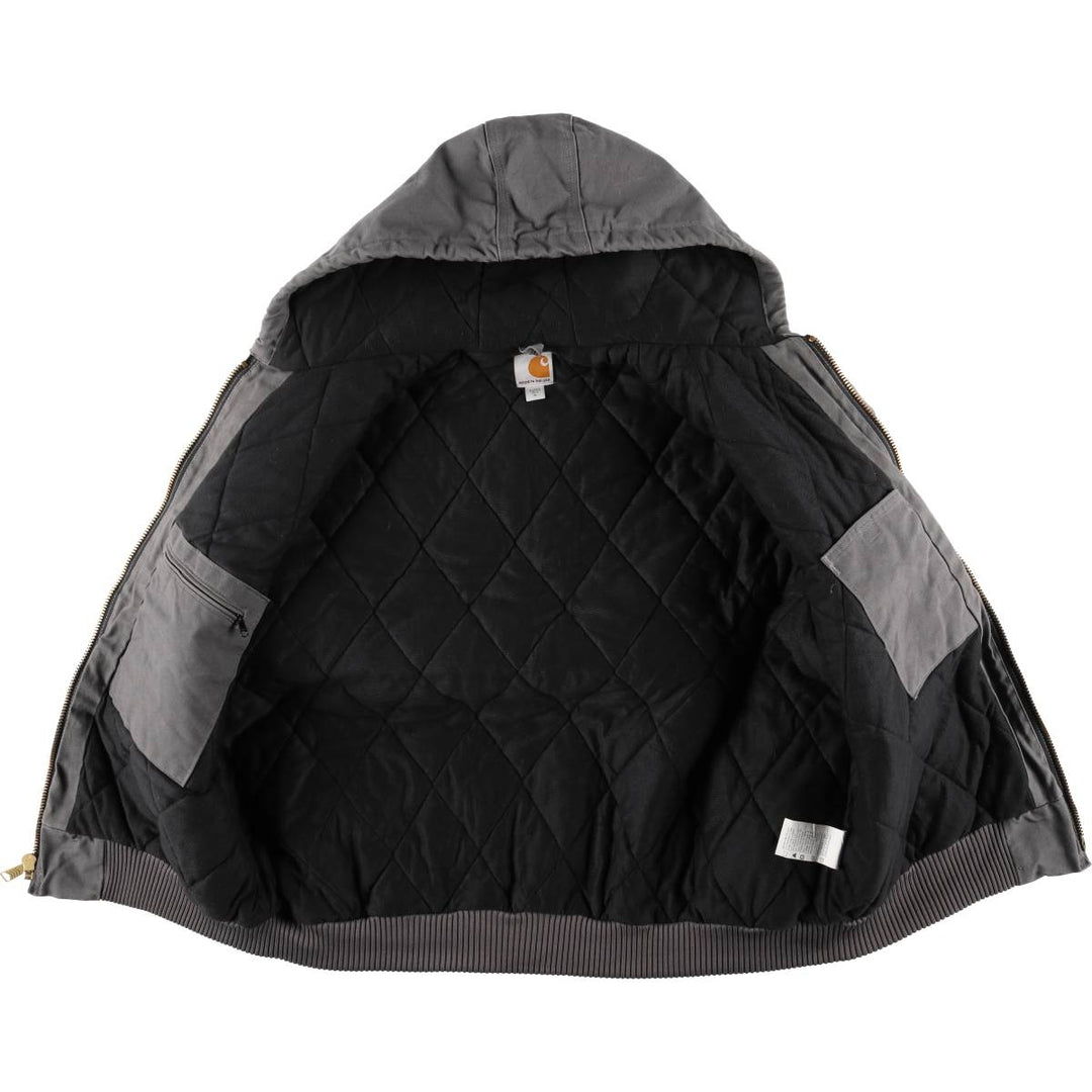 Carhartt Active Jacket, Padded Duck Full Zip Parka, Made in USA, Men's XL cotton gray type Vintage Second Hand