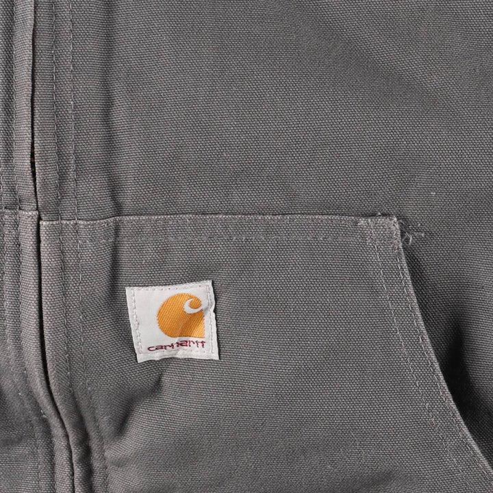 Carhartt Active Jacket, Padded Duck Full Zip Parka, Made in USA, Men's XL cotton gray type Vintage Second Hand