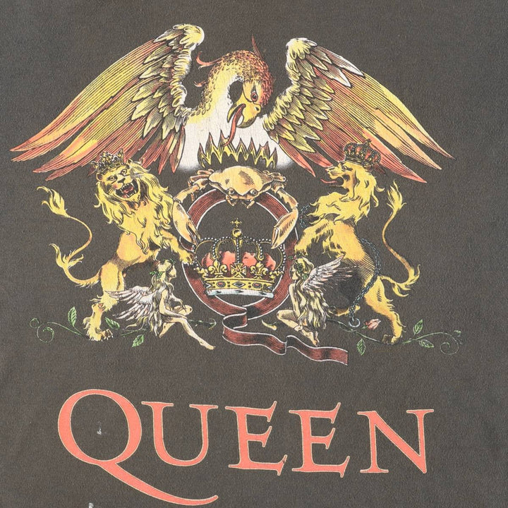 QUEEN Band T-shirt, Men's XL size unclear Khaki type Vintage Second Hand