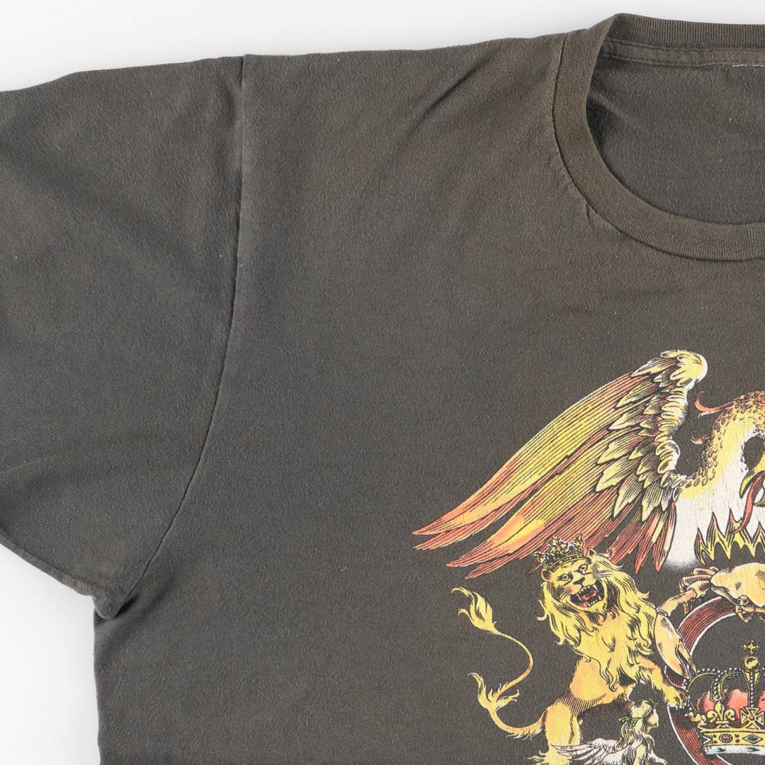 QUEEN Band T-shirt, Men's XL size unclear Khaki type Vintage Second Hand