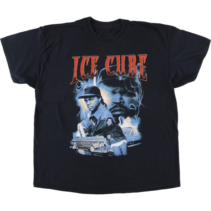 ICE CUBE Rap T-shirt, Men's XL size cotton black type Vintage Second Hand