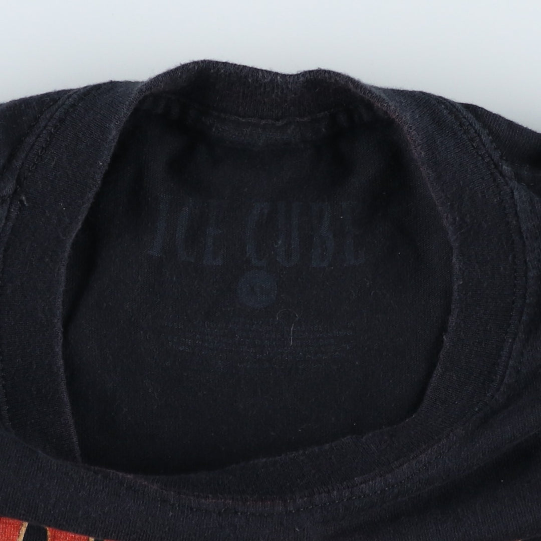 ICE CUBE Rap T-shirt, Men's XL size cotton black type Vintage Second Hand