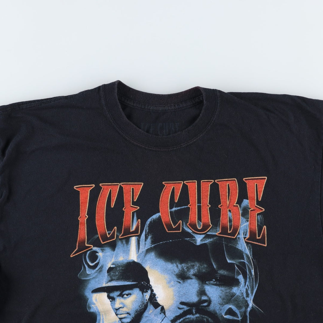 ICE CUBE Rap T-shirt, Men's XL size cotton black type Vintage Second Hand