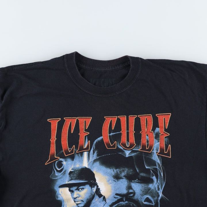 ICE CUBE Rap T-shirt, Men's XL size cotton black type Vintage Second Hand