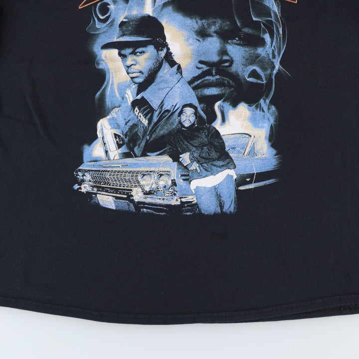 ICE CUBE Rap T-shirt, Men's XL size cotton black type Vintage Second Hand