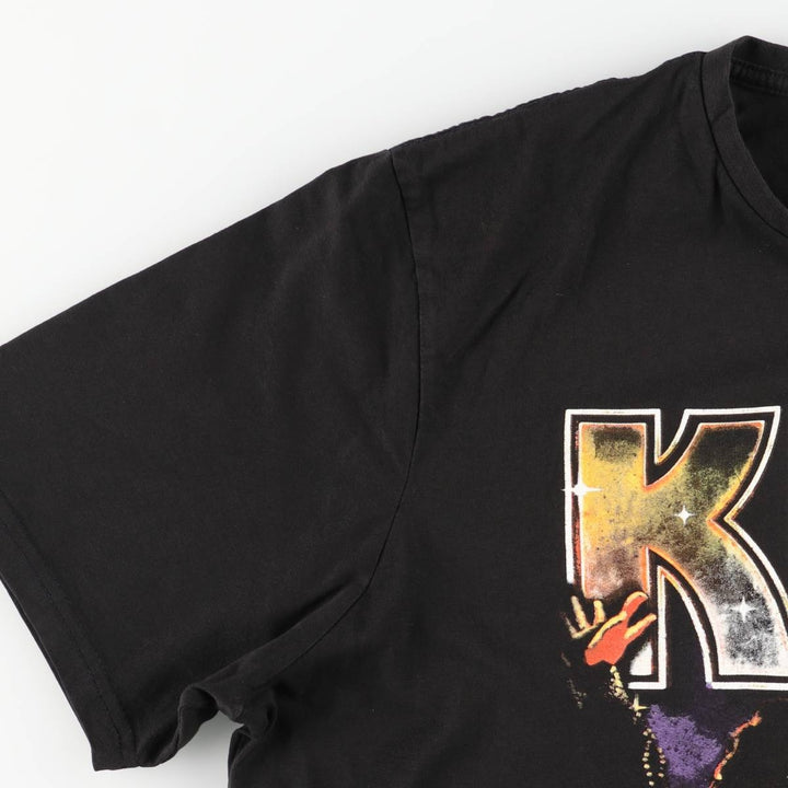 KISS Band T-shirt, Band T, Men's XL size cotton black type Vintage Second Hand