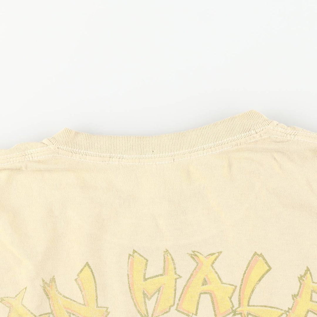 VAN HALEN band t-shirt, men's size XL. cotton yellow type Vintage Second Hand