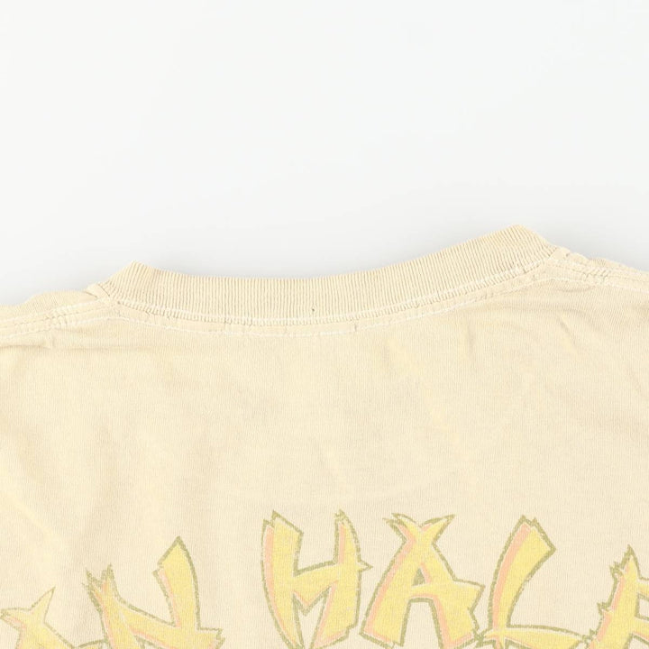 VAN HALEN band t-shirt, men's size XL. cotton yellow type Vintage Second Hand