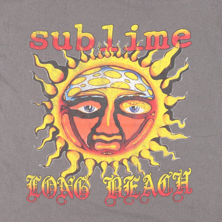 SUBLIME Band T-shirt, Men's L size cotton gray type Vintage Second Hand