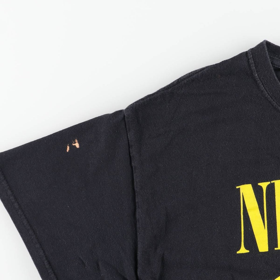 NIRVANA Nirvana Band T-shirt, Band T, Men's L size cotton black type Vintage Second Hand