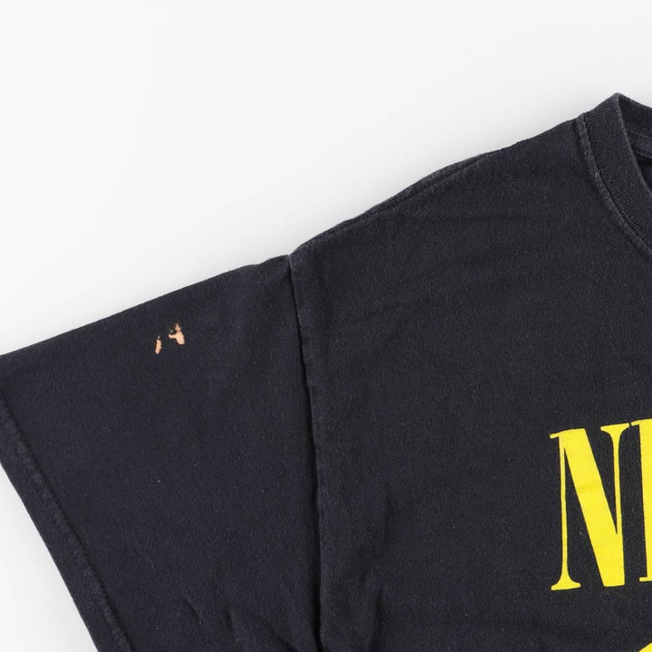 NIRVANA Nirvana Band T-shirt, Band T, Men's L size cotton black type Vintage Second Hand