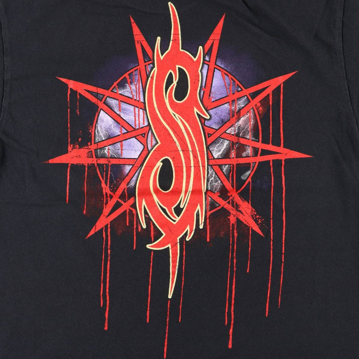 Slipknot Band T-shirt, Band T, Men's L size cotton black type Vintage Second Hand