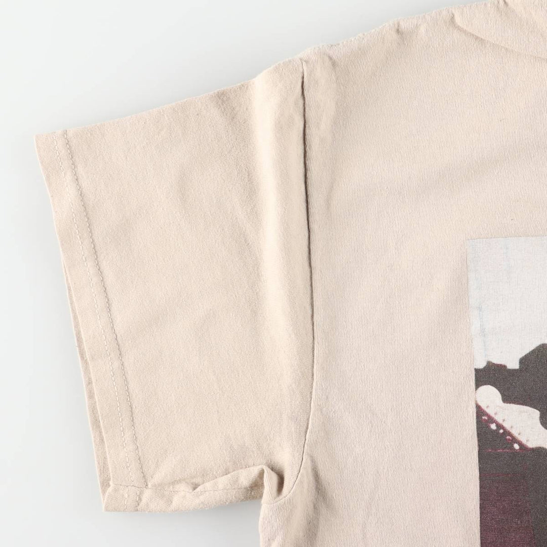 JIMI HENDRIX Jimi Hendrix Band T-shirt Band T Men's L size cotton Beige type Vintage Second Hand