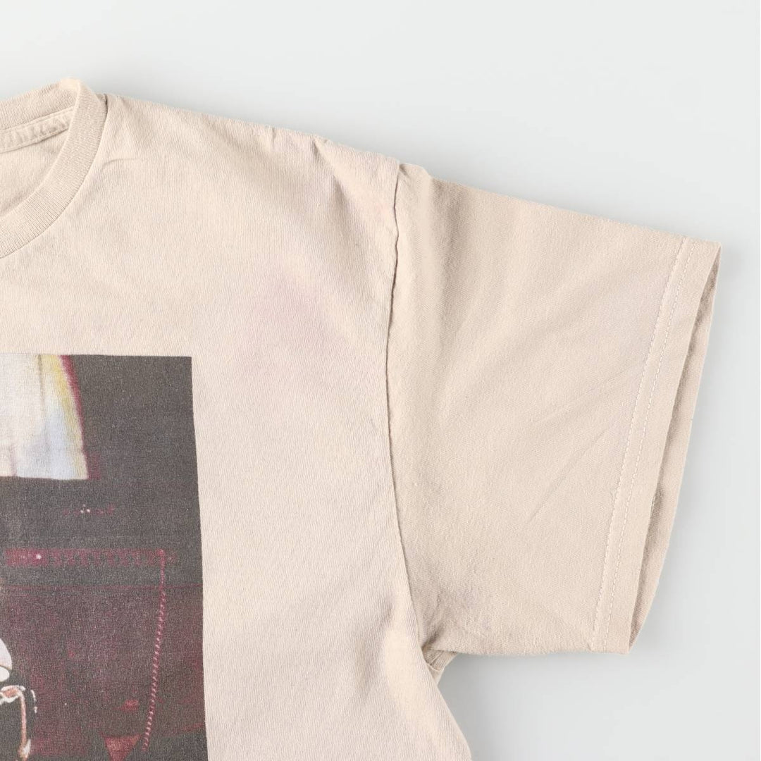 JIMI HENDRIX Jimi Hendrix Band T-shirt Band T Men's L size cotton Beige type Vintage Second Hand