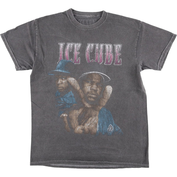 ICE CUBE Rap T-shirt, Men's S size cotton gray type Vintage Second Hand
