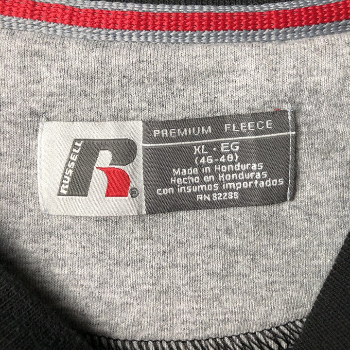Vintage Russell plain blank sweatshirt, men's size XL cotton navy blue type Vintage Second Hand