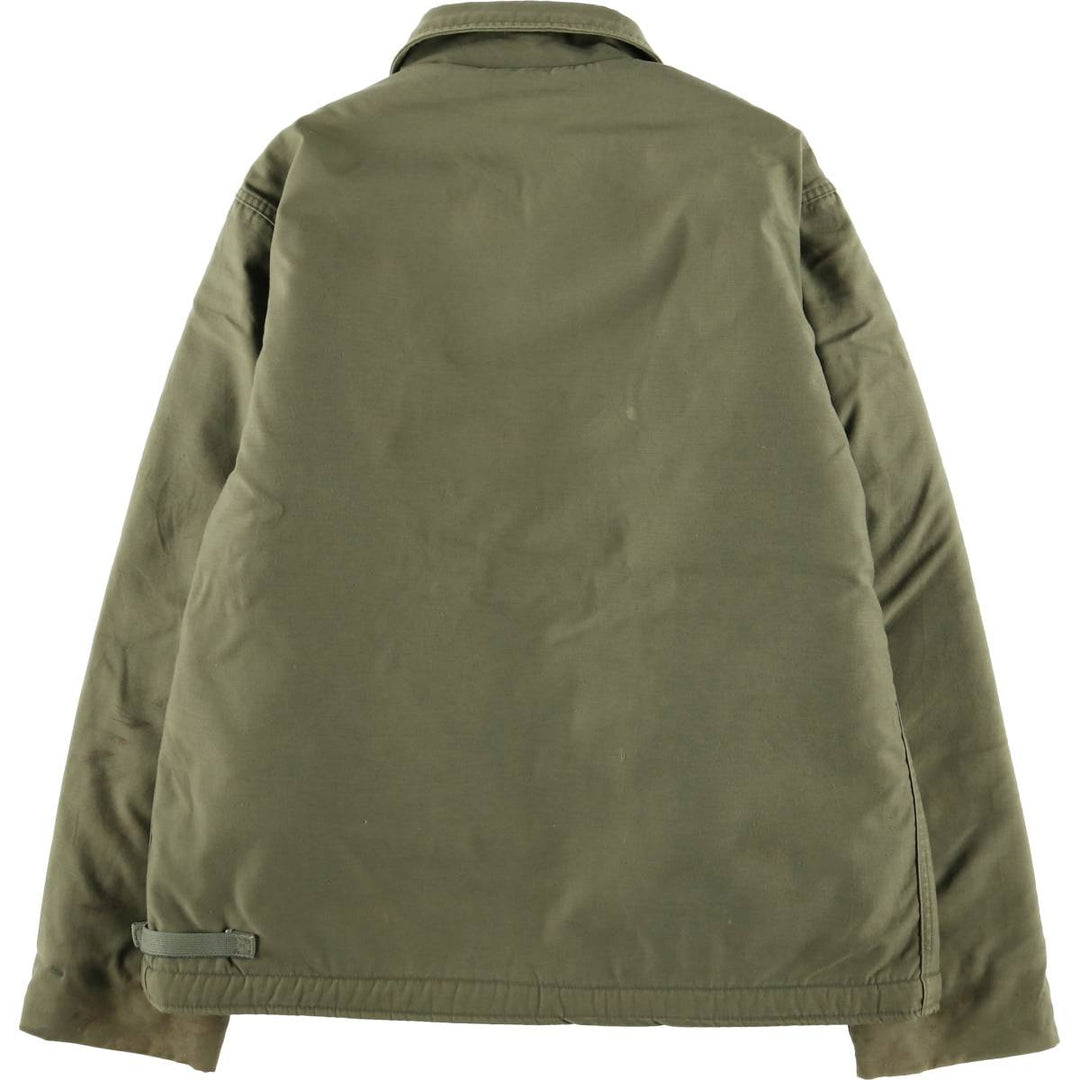 A-2 Deck Jacket, Military Deck Jacket, Men's Size L unclear Khaki type Vintage Second Hand