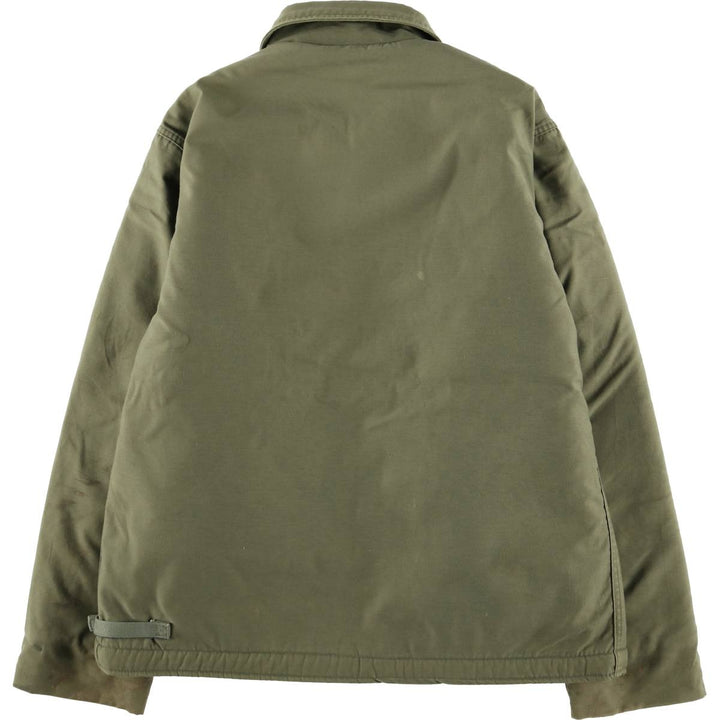 A-2 Deck Jacket, Military Deck Jacket, Men's Size L unclear Khaki type Vintage Second Hand