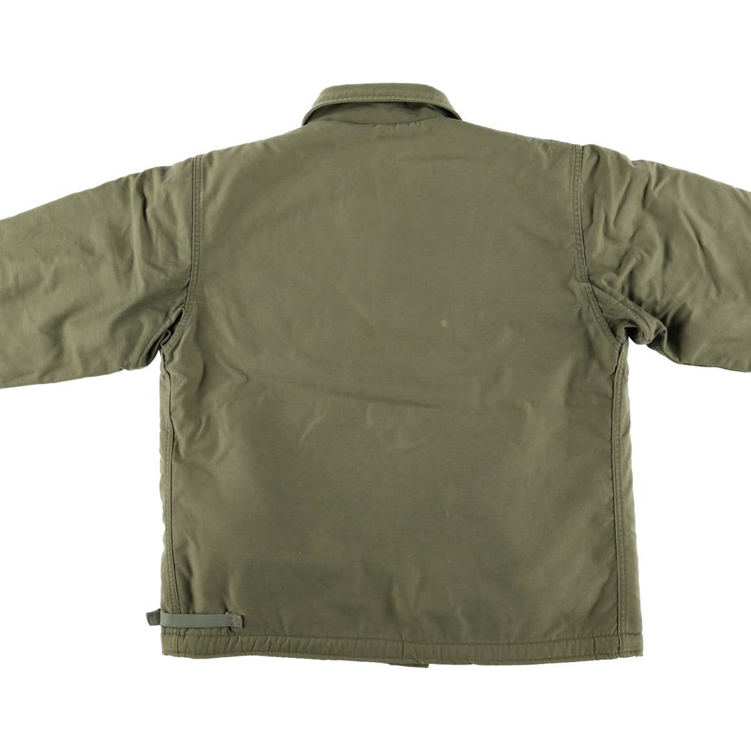 A-2 Deck Jacket, Military Deck Jacket, Men's Size L unclear Khaki type Vintage Second Hand