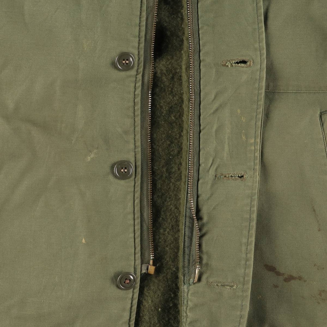 A-2 Deck Jacket, Military Deck Jacket, Men's Size L unclear Khaki type Vintage Second Hand