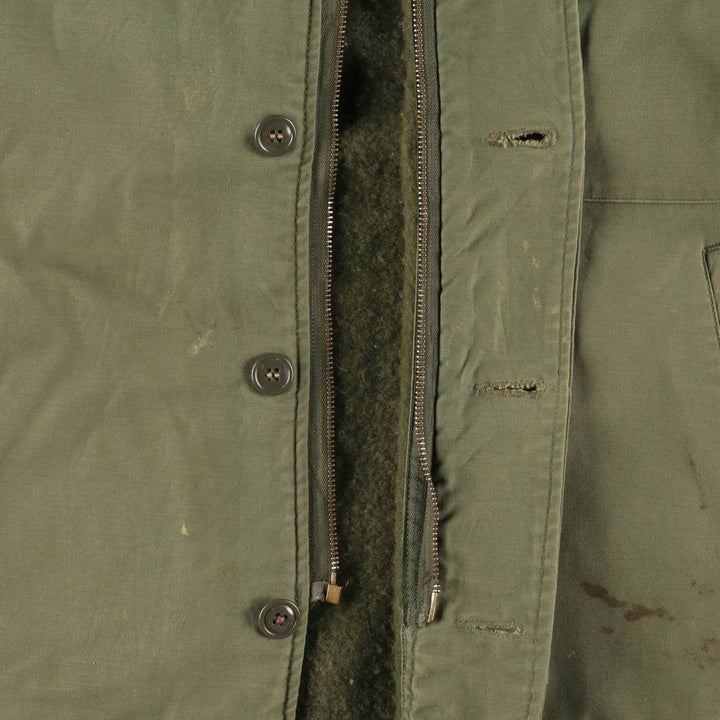 A-2 Deck Jacket, Military Deck Jacket, Men's Size L unclear Khaki type Vintage Second Hand