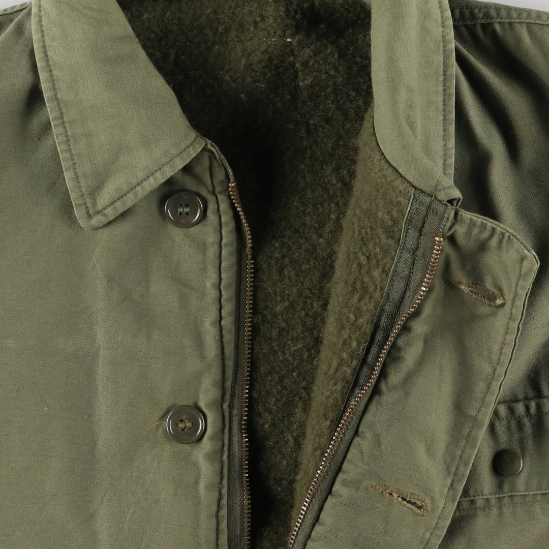 A-2 Deck Jacket, Military Deck Jacket, Men's Size L unclear Khaki type Vintage Second Hand