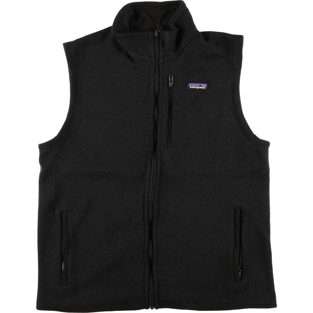 Patagonia Better Sweater 25882FA20 Solid Color Fleece Vest, Men's XL polyester Charcoal Vintage Second Hand