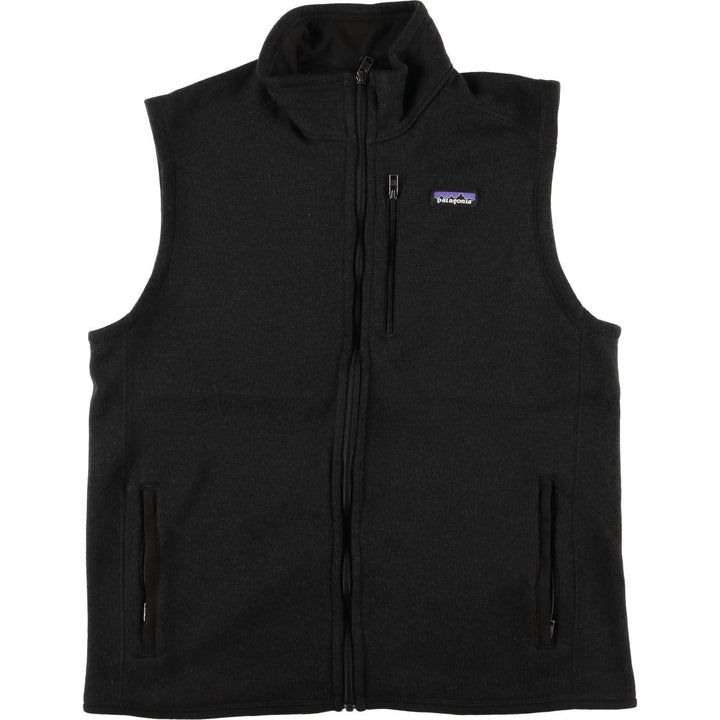 Patagonia Better Sweater 25882FA20 Solid Color Fleece Vest, Men's XL polyester Charcoal Vintage Second Hand