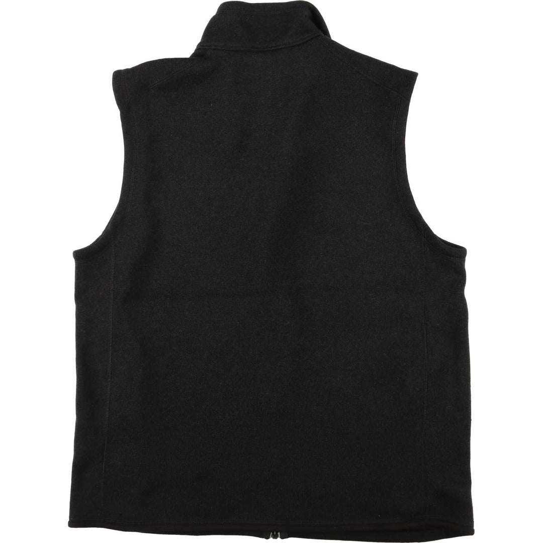 Patagonia Better Sweater 25882FA20 Solid Color Fleece Vest, Men's XL polyester Charcoal Vintage Second Hand