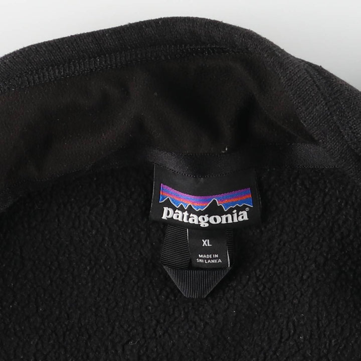 Patagonia Better Sweater 25882FA20 Solid Color Fleece Vest, Men's XL polyester Charcoal Vintage Second Hand