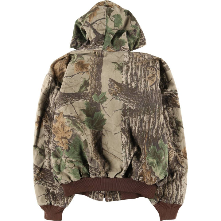 Walls Camouflage Pattern Realtree Camo Zip-Up Jacket, Men's Size L unclear Khaki type Vintage Second Hand