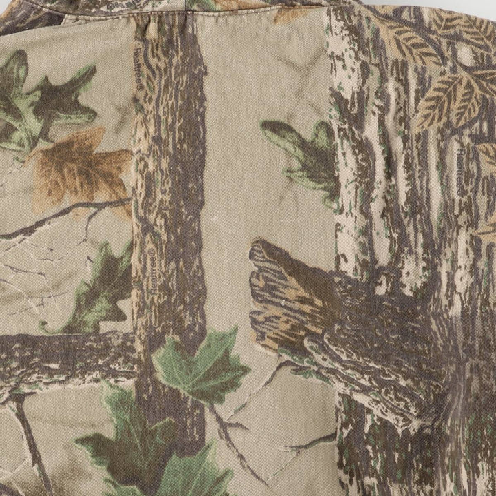 Walls Camouflage Pattern Realtree Camo Zip-Up Jacket, Men's Size L unclear Khaki type Vintage Second Hand
