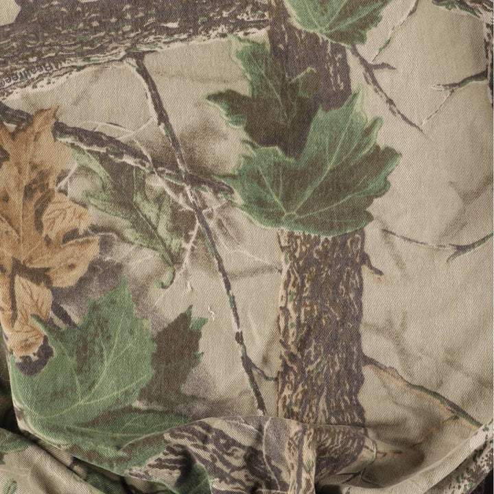 Walls Camouflage Pattern Realtree Camo Zip-Up Jacket, Men's Size L unclear Khaki type Vintage Second Hand