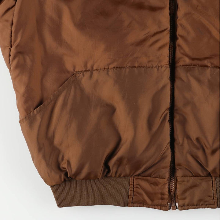 90'S Columbia White Tag Camouflage Pattern Reversible Padded Puffer Jacket, Men's Size L, Vintage Nylon Khaki type Vintage Second Hand