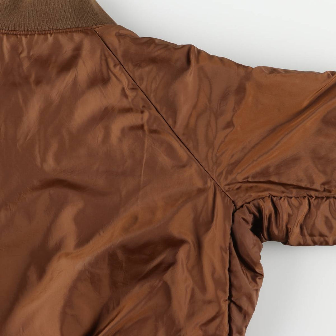 90'S Columbia White Tag Camouflage Pattern Reversible Padded Puffer Jacket, Men's Size L, Vintage Nylon Khaki type Vintage Second Hand