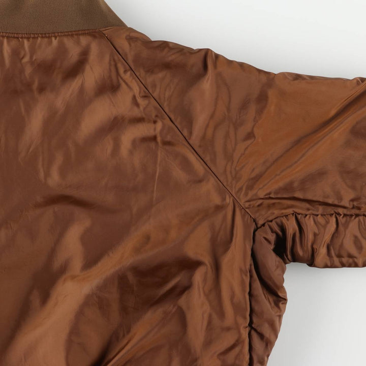 90'S Columbia White Tag Camouflage Pattern Reversible Padded Puffer Jacket, Men's Size L, Vintage Nylon Khaki type Vintage Second Hand