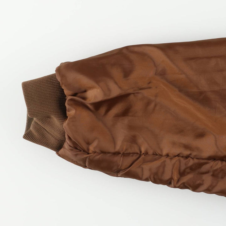 90'S Columbia White Tag Camouflage Pattern Reversible Padded Puffer Jacket, Men's Size L, Vintage Nylon Khaki type Vintage Second Hand