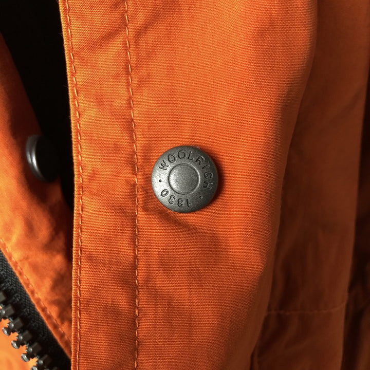 90s-00'S WOOLRICH Mountain Parka Shell Jacket Men's Size L Nylon orange type Vintage Second Hand