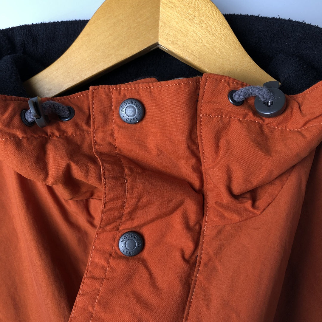 90s-00'S WOOLRICH Mountain Parka Shell Jacket Men's Size L Nylon orange type Vintage Second Hand