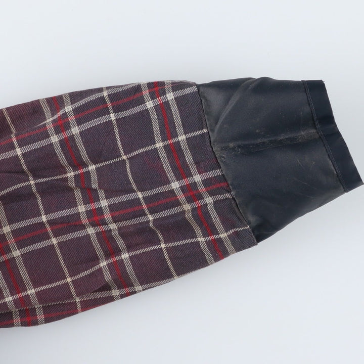 1990'S Barbour Beaufort 3-Warrant Badged Oiled Hunting Jacket, Made in the UK, C42, Men's Size L cotton navy blue type Vintage Second Hand