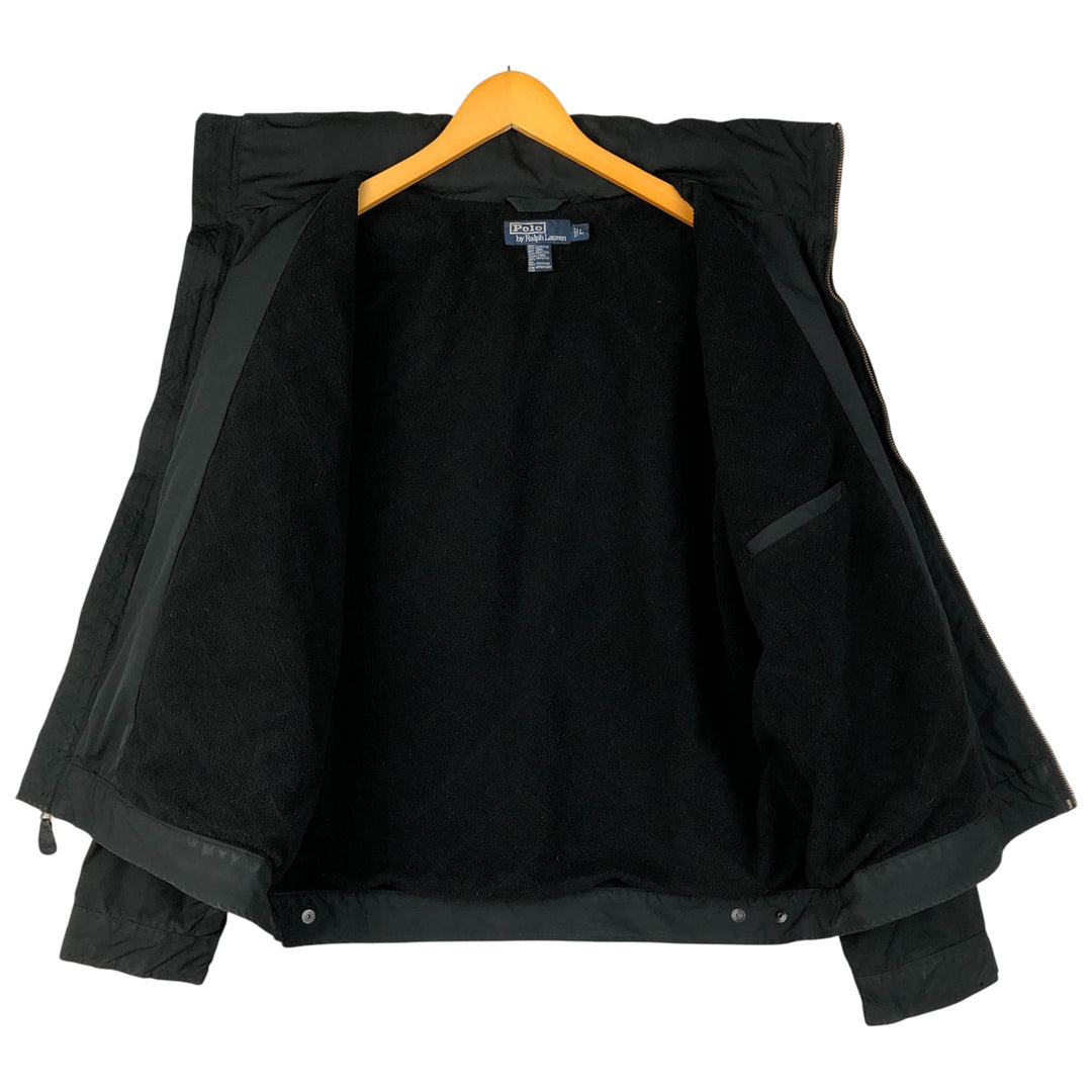 Ralph Lauren POLO by Ralph Lauren padded puffer jacket, men's size L polyester black type Vintage Second Hand